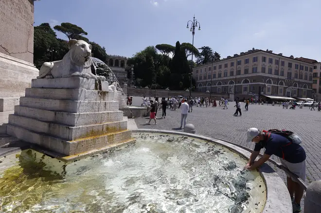Temperatures have been high in Rome, too