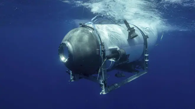Five people died when the Titan submersible (pictured) suffered a catastrophic implosion