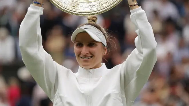 Markéta Vondroušová is the first unseeded winner of a Wimbledon ladies' title in the Open Era of tennis