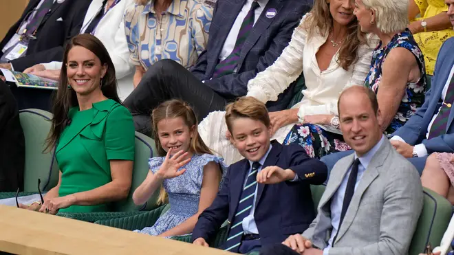 The royals watching the men's final
