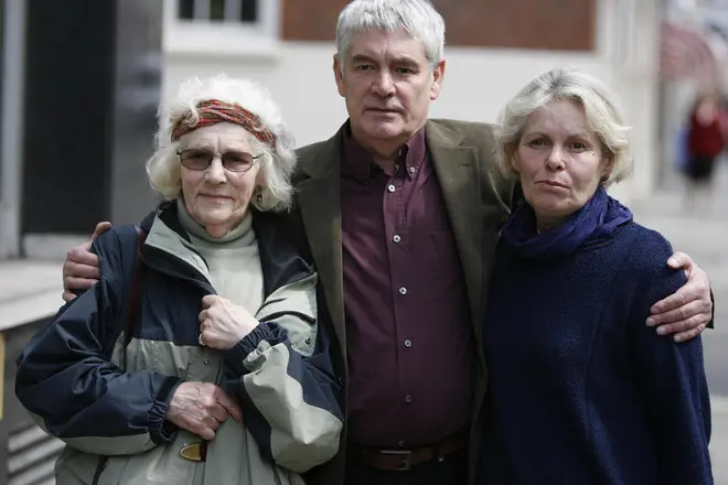 Isobel Hulsman, Alistair Morgan and Jane McCarthy, the mother, brother and sister of Daniel Morgan, pictured in 2008