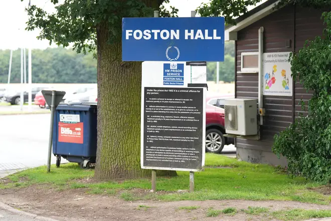 Foston Hall prison in Derbyshire where Carla Foster is being held ahead of her release