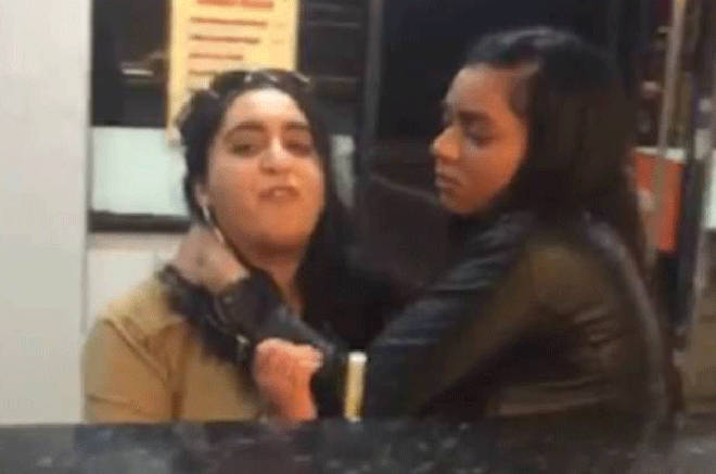 Woman spits and racially abuses chicken shop worker