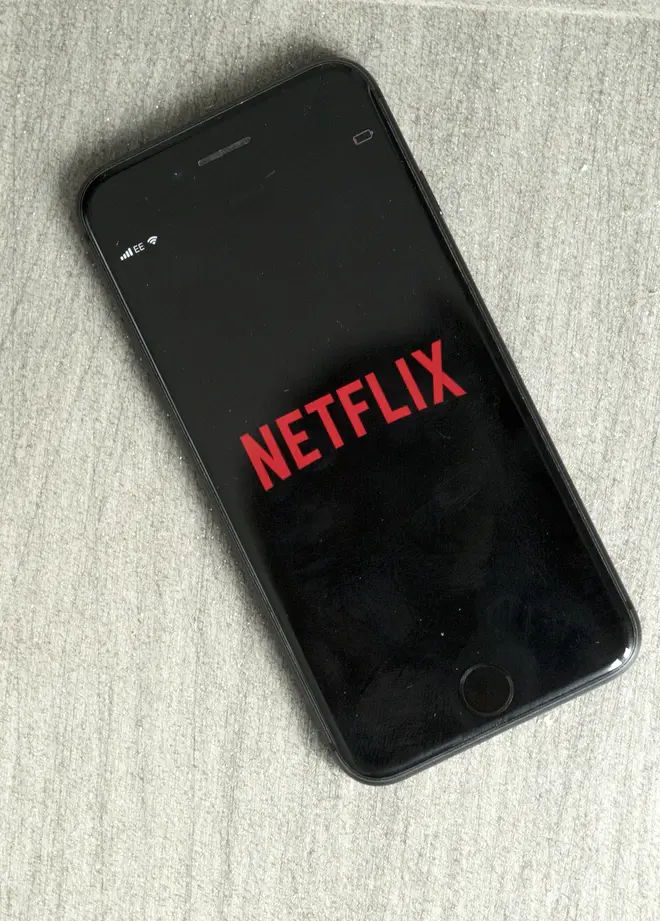 Netflix app on a mobile phone