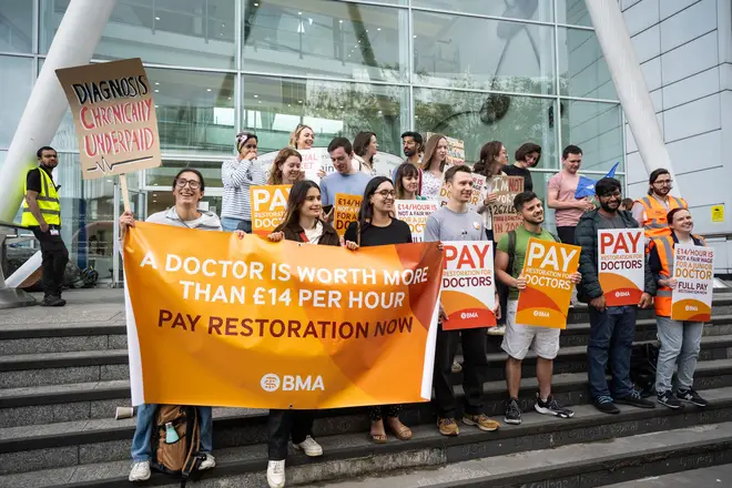 Doctors' strikes have been blamed for worsening waiting lists