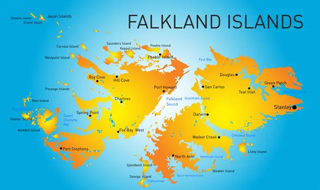The Falklands remain disputed