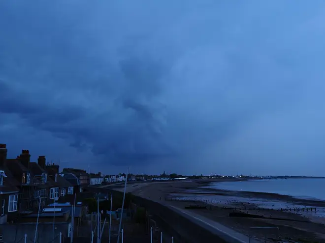 Grim weather in Sheerness, Kent, UK. 20th July, 2023