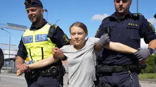 Greta Thunberg is detained by police