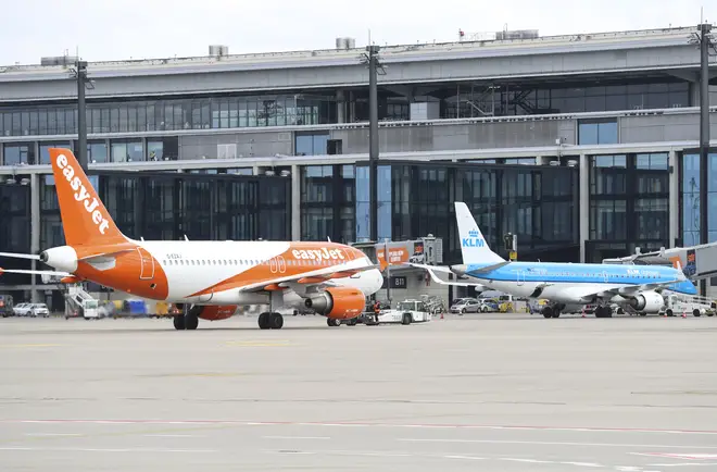 An easyJet pilot made the dramatic plea on a flight from Gatwick to Rhodes