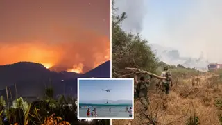 Corfu's wildfires were set by opportunistic arsonists attempting to heap misery upon others, the mayor of the Greek holiday island has claimed.