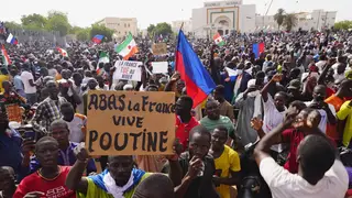 Nigeriens protest