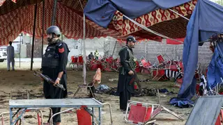 Pakistan bomb site