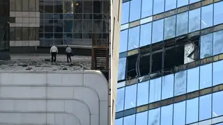 A skyscraper in Moscow has been attacked by a drone for the second time in two days