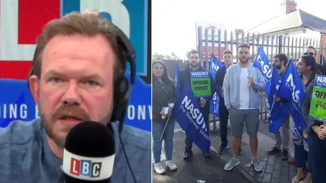 James O'Brien gave his support to the striking teachers