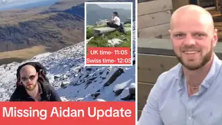 Aidan Roche went missing in June in the Swiss Alps