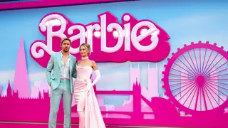 Ryan Gosling and Margot Robbie arrive for the European premiere of Barbie at Cineworld Leicester Square in London