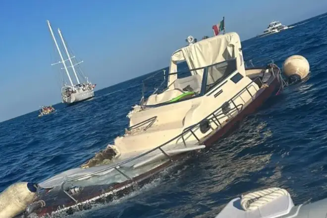 The New York family's 7m pleasure boat collided with a 45m tourist boat
