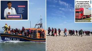 Rish Sunak has pledged to stop the boats - as smuggling gangs offer routes out of the UK to criminals on TikTok