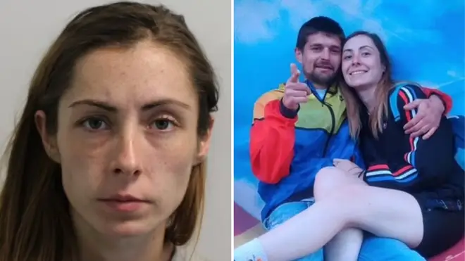 Blaze Lily Wallace, 28, was pregnant with Samuel Mayo's child when she murdered him near their home in Mortlake, London