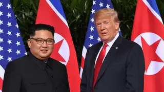 North Korea leader Kim Jong Un and US President Donald Trump