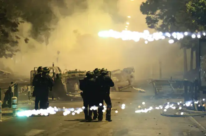 Riots in France in June