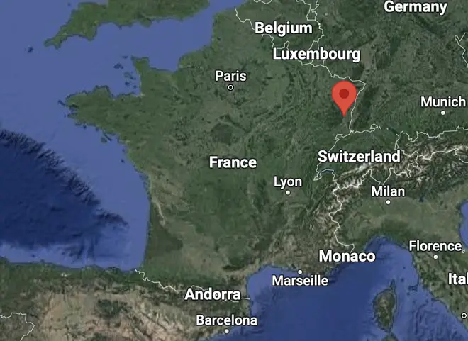 The blaze broke out at a village in eastern France