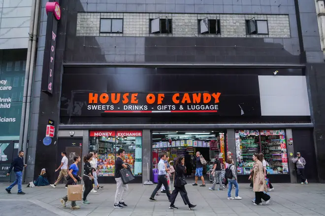 The former site of HMV store in Oxford Street has been turned into an American style candy store.