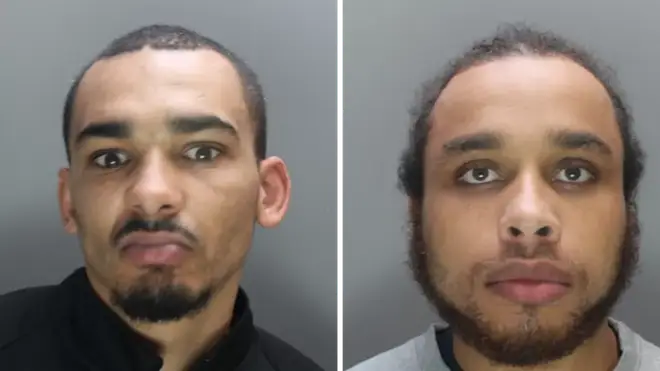 The pair were jailed for a phone theft and knife spree
