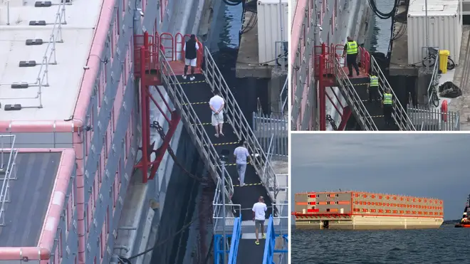 Migrants have been evacuated from the Bibby Stockholm after Legionella bacteria was found in the water