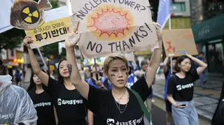 A demo in the South Korean capital