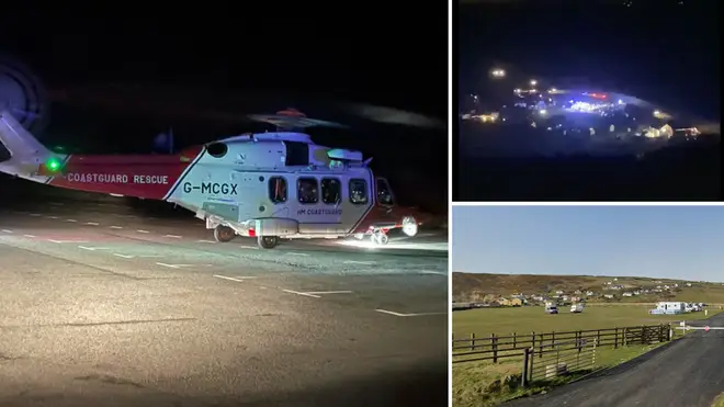 The crash took place at the Newgale campsite in Pembrokeshire