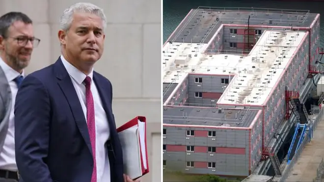 Steve Barclay said he wanted migrants back on the Bibby Stockholm