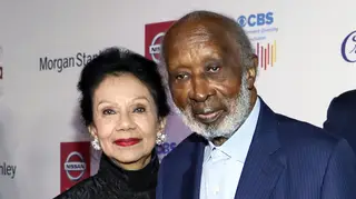 Clarence Avant with his wife Jacqueline in January 2020