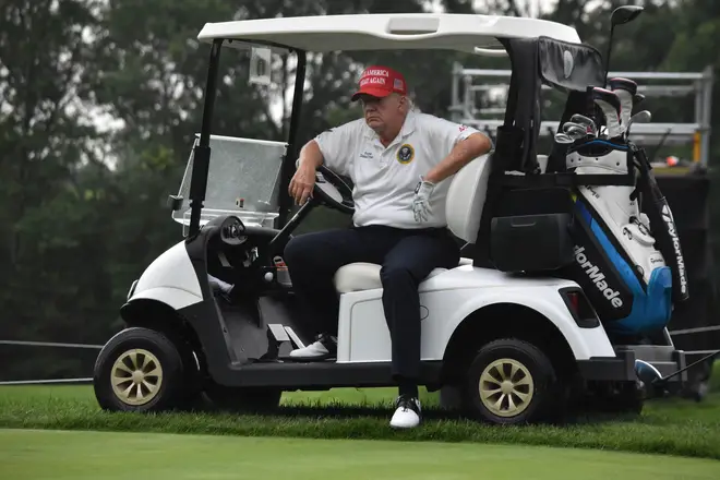 Last week, the former president gatecrashed a wedding at his New Jersey golf club hours after pleading not guilty to attempting to overturn the results of the 2020 presidential results.