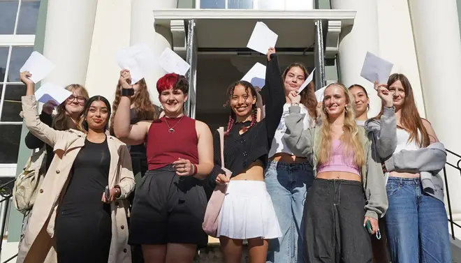 Pupils at Brighton Girls School get their results