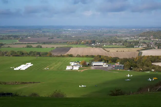 The incident occurred at The London Gliding Club in Dunstable Downs.