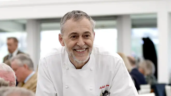 Michel Roux Jr is pictured at Cheltenham earlier this year