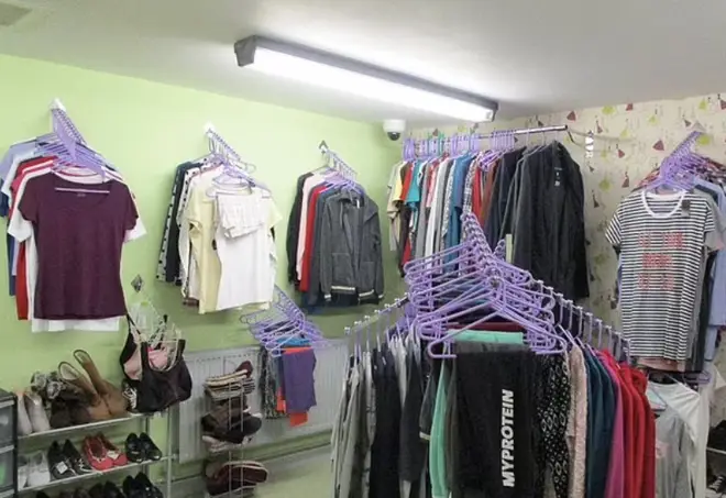 The prison has a clothes shop where prisoners can buy brand name apparel