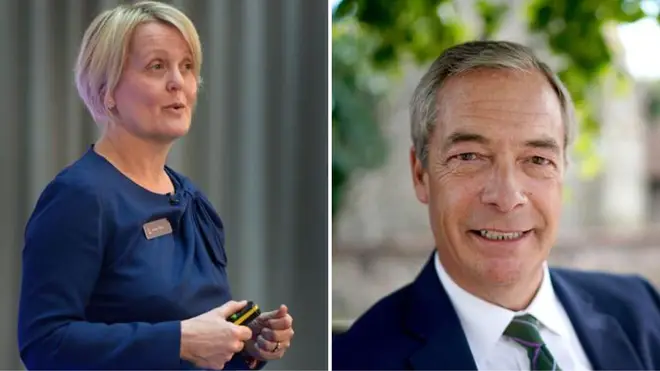 Nigel Farage is among those who have criticised the proposed payout to Dame Alison Rose