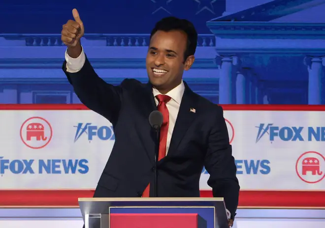 Republican presidential candidate, Vivek Ramaswamy, who Jon Sopel tipped as 'the one to watch'