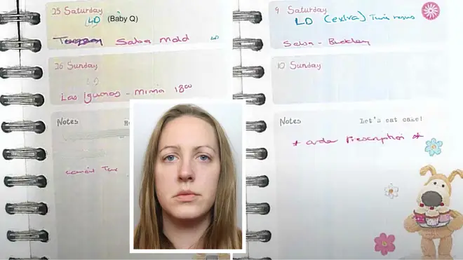 Lucy Letby kept a code about her crimes in her diary, police said