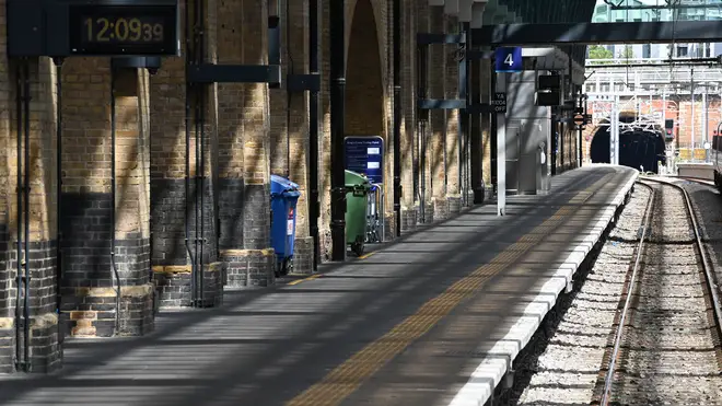 Train platforms across England were empty on Saturday morning as 20,000 workers staged the latest walkout