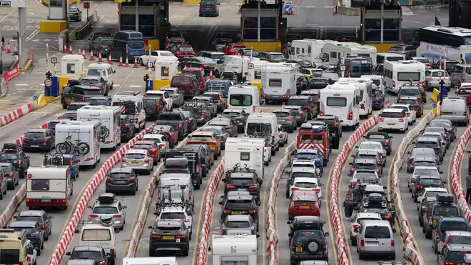 Thousands of cars are currently queueing at the Port of Dover as Brits race for short bank holiday breaks