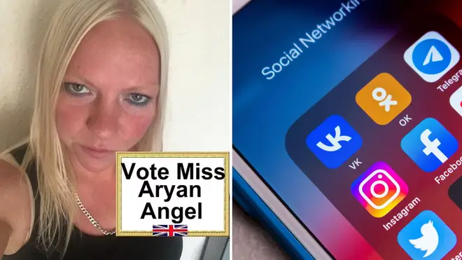 Miss Hitler beauty pageant's self-titled 'Aryan Angel' exposed by Nazi hunters as 42-year-old mum from Oxford