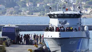 Migrants in Lesbos