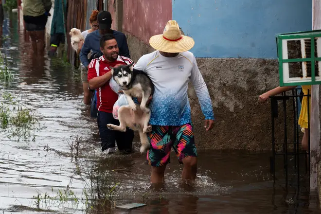 Parts of Cuba, including Batabano, have already been hit