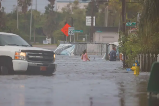 Waters are continuing to rise in the area.