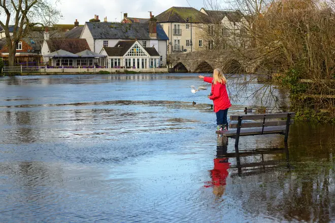 Parts of the UK could be set to flood (file photo from 2022)