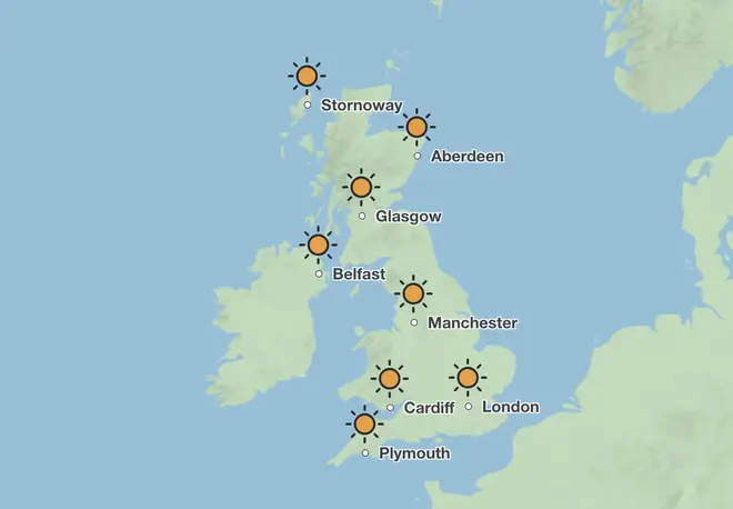 Sunshine all round for the UK