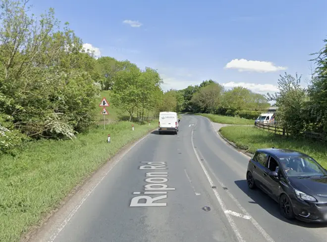The crash happened on the A61 near South Stainley in North Yorkshire